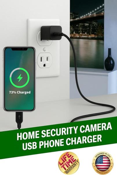 Security Mini USB Charger Spy Camera 1080P HD Mini Wifi Camera