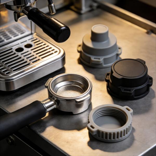 Stainless Steel CNC Machined Coffee Machine Components Teflon Coating Wire Drawing