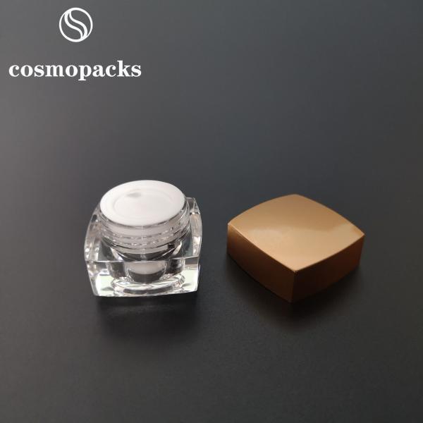 o creme cosmético quadrado claro acrílico de 15g 30g range o diâmetro de 60mm