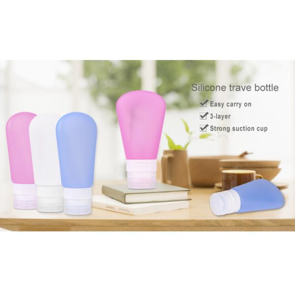 Convenient Silicone Travel Bottle Kit Volume 37ml / or Custom 89ml Sample Free Sample