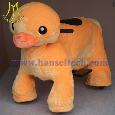 Hansel CE certificated coin operated plush moving animal rides for mall