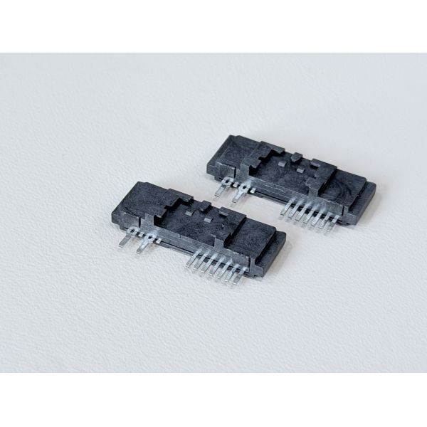 High-Reliability SATA 13Pin 180° Right-Angle Wire Solder Female Connector with Latch 1.27mm Pitch | Electronic Signal & Power Terminal Connector for Server, Storage, Automotive Cable & Custom Wire Har
