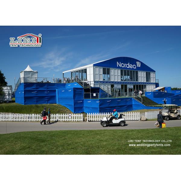 Временная структура кубика шатёр случаев шатров двойного Decker комнаты выставки для с закаленного стекла