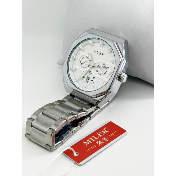 Групповые часы мужские три глаза шесть рук водонепроницаемые кварцевые часы