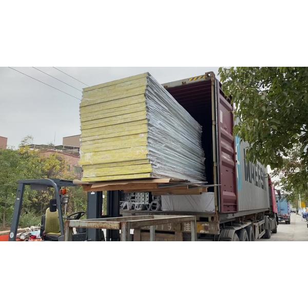 Уменьшение шума Изоляционная панель из каменной шерсти для толщины стали 0,4 - 0,8 мм