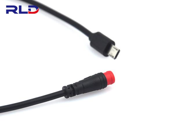 Share Electric Bike Small Waterproof Wire Connectors ,  Socket Wire M8 Waterproof Connector Cable