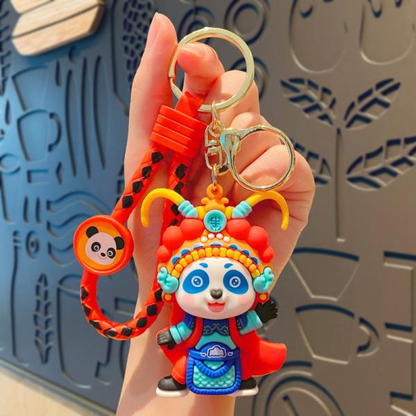 Мягкий силиконовый нержавеющий мультфильм Животные Висячий ключевой цепь Декоративный подвесок Металлический ключевой кольцо Аксессуары