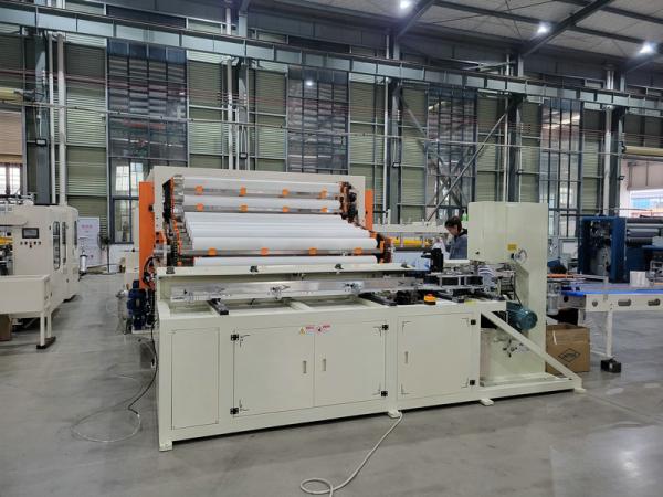 ビジネス小型ラミネーション トイレットペーパーロール製造機生産ライン、半自動包装機付き