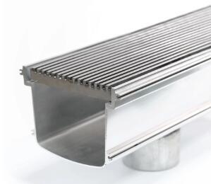 Drain de plancher simple de Harga d'aluminium d'eaux d'égout du plancher 1500mm