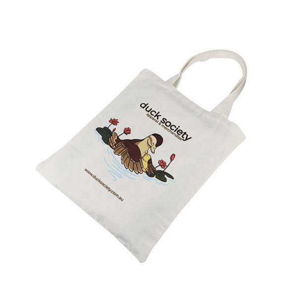 Full Color Plain Canvas Grocery Bags , Natural Heavy Thick Canvas Tote