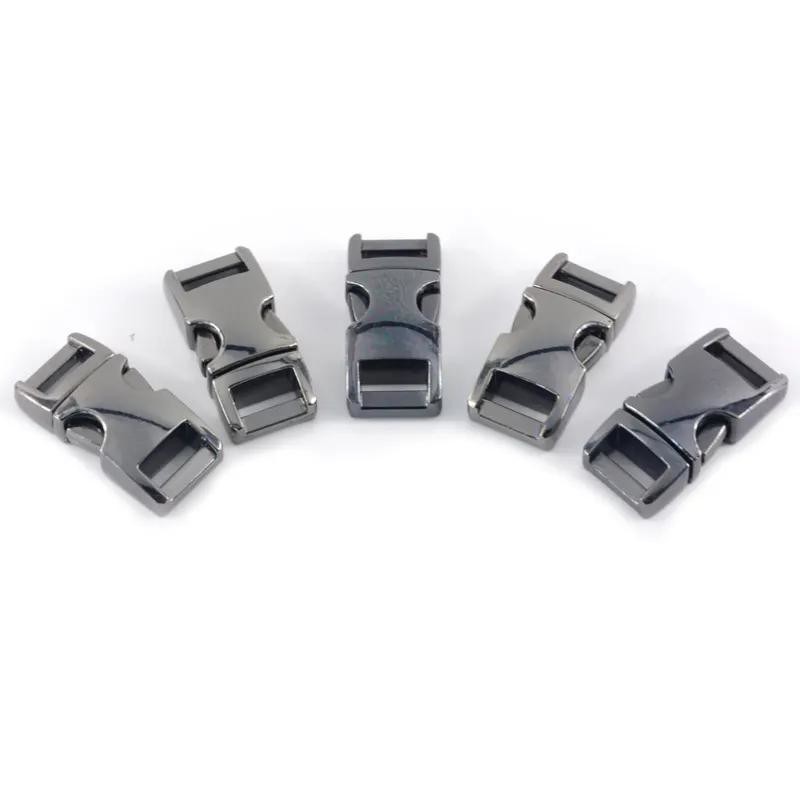 Silver 3/8 Metal Side Release Buckle for Paracord Bracelet 30 Day Refund Guarantee