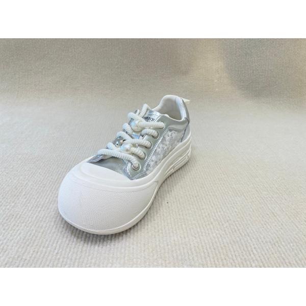 Pearl Flower Womens Leather Casual Shoes Breathable Soft And Heightening