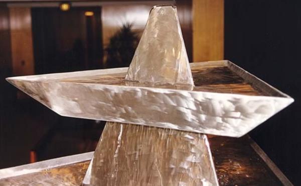 Public Decoration Outdoor Garden Water Fountain Stainless Steel Sculpture