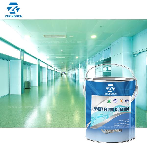 Powder Coating Water Based Epoxy Resin Floor Paint For Indoor Building Floors Durable
