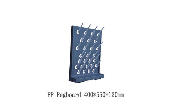 Single Faced PP Pegboard / Acid And Alkali Resistant Pegboard / PP Pegboard Supplier