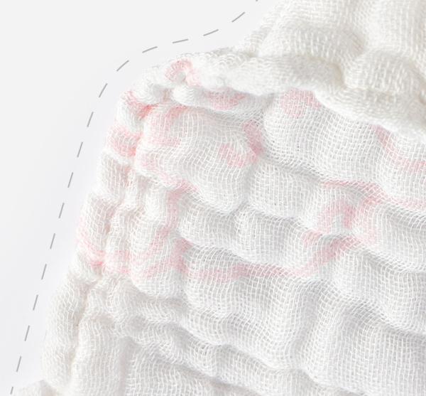 Couverture blanche 180GSM 195GSM de mousseline de coton de Multilayers confortable