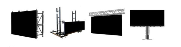 Ecrã de LED de aluguer leve e de grande formato Display interior de aluguer de alta definição