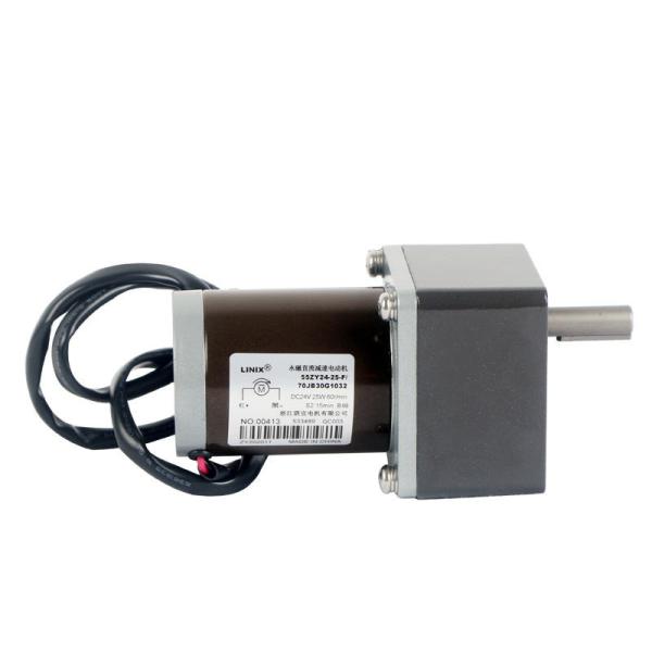 12V Single Phase Totally Enclosed Low Rpm Dc Servo Motor with 65% and Output Power 36W