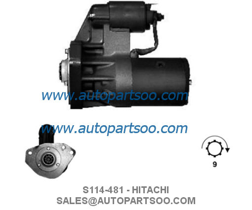 S114-808 HITACHI 12V 1.2KW 11T STARTER MOTOR S114-808 HITACHI 12V 1.2KW 11T
