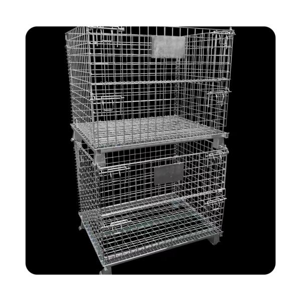 Advantage Easily Installation Metal Rolling Storage Cage for Warehouse Organizatio