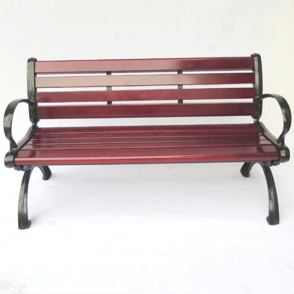 Wearproof 1400*560*800mm Cast Iron And Wood Garden Bench