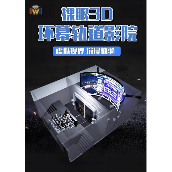 150 Degree Vertical Perspective Curved Screen Cinema with ROHS Compliant 4D Flying Theater and Dual Screen Fusion Technology