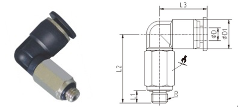 Miniature Brass Pneumatic Tube Fittings Straight / Branch Tee Type