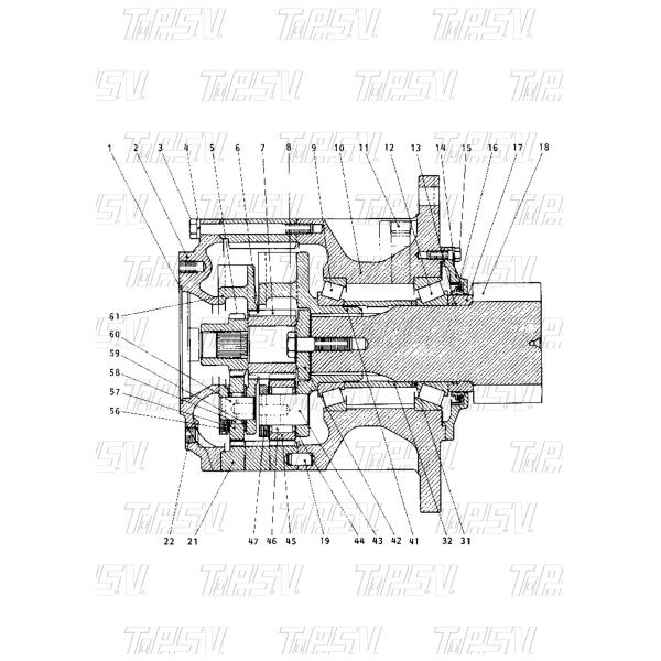 099-6553 E70B Excavator Swing 2 Stage Carrier ASSY Parts For Swing Drive Excavator Spare Parts