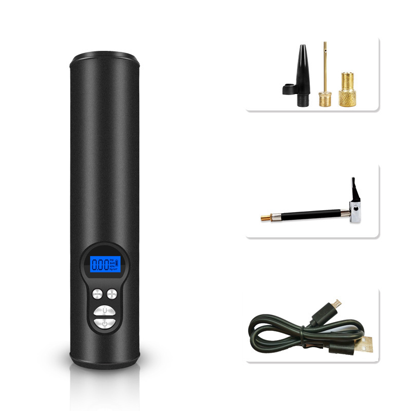 Multifunctional Portable Car Air Pump Inflator Smart Wireless Rechargeable with Temperature Sensor