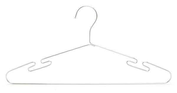 Ultra Thin Chrome Wire Hangers , Stainless Steel Hangers For Clothes