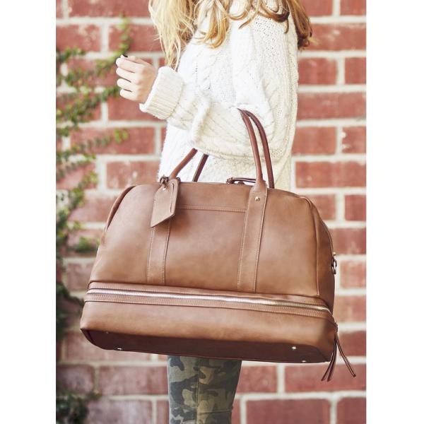 Large Size Travel Tote Baby Diaper Bag Vegan Leather