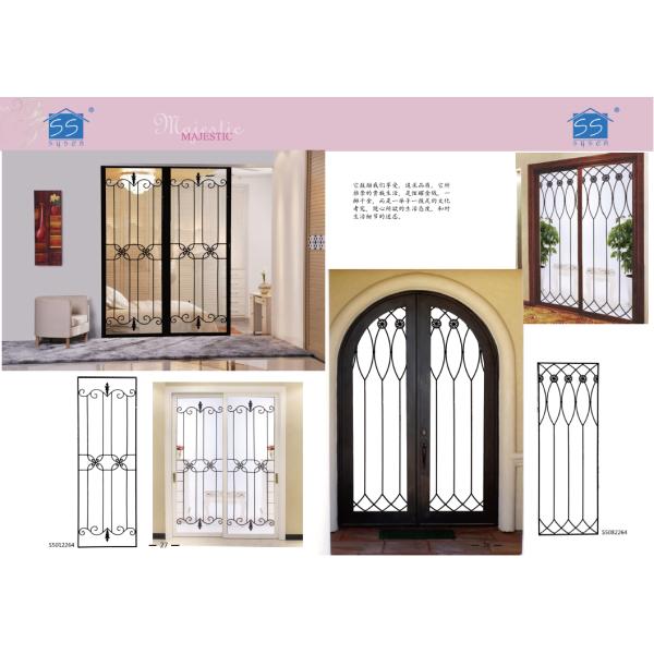 Оцинкованное стекло из кованого железа 22