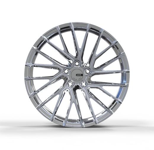A prata 6061 T6 5x120 Chrome roda ET30 bordas luxuosas de 22 polegadas