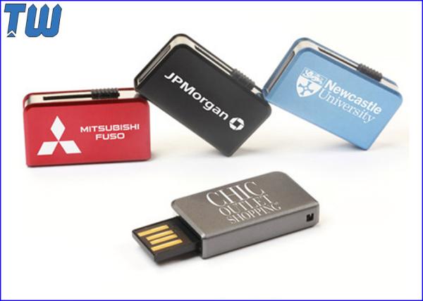 Metal Slip Book Usb Flash Disk Pen Drive Mini Design Smooth Touch
