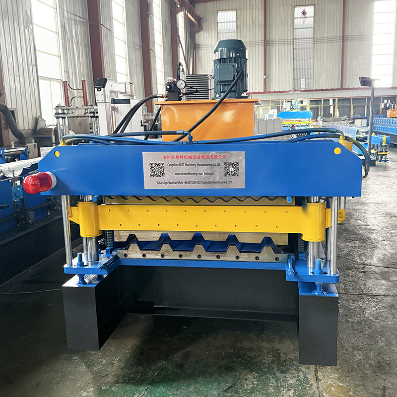 South Africa&Zimbabwe Popular Steel Profile High Rib&Corrugated Double Layer Roofing Sheet Roll Forming Machine