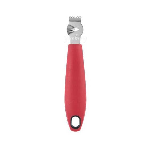 Premium Kitchen Gadget Set Stainless steel Utensils with Soft Touch Red Handles TPR for cooking Tag card