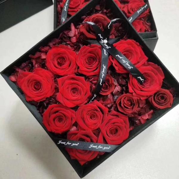 Christmas gift wholesale preserved rose flower boxes from ecuador farm Home Decoration