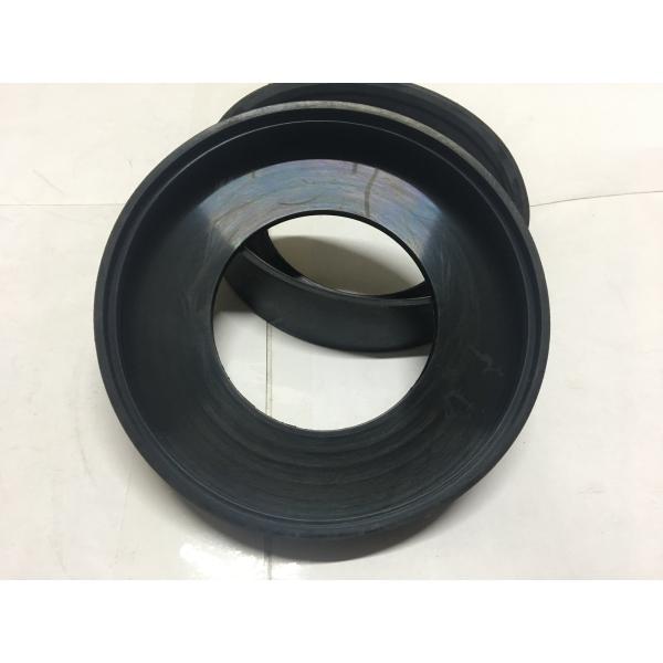 Round Black Durable Toilet Tank Fittings Rubber Gasket 30-90 Shore Hardness