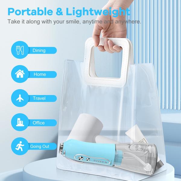 Professional Oral Irrigator Rechargeable Portable Dental Irrigator Teeth Clean Oral Dental Floss Water Jet Irrigator
