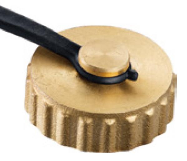 6022 Female Threaded Brass Stopper G3/4 With Hanging Belt For Manifold Draining Valve