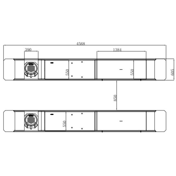 4000mm Runway Wheel Alignment Scissor Lift Load Weight 2000kg