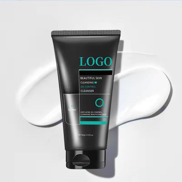 Limpeza facial de sal marinho para homens Aminoácidos Limpeza facial refrescante