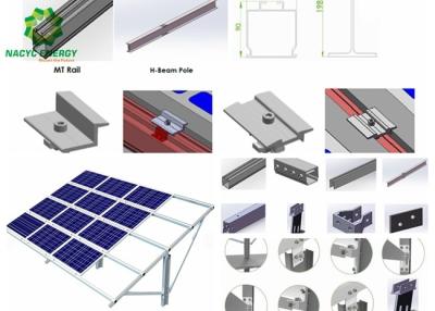 Projeto inovativo exclusivo galvanizado a quente dos sistemas portáteis da montagem de painel solar