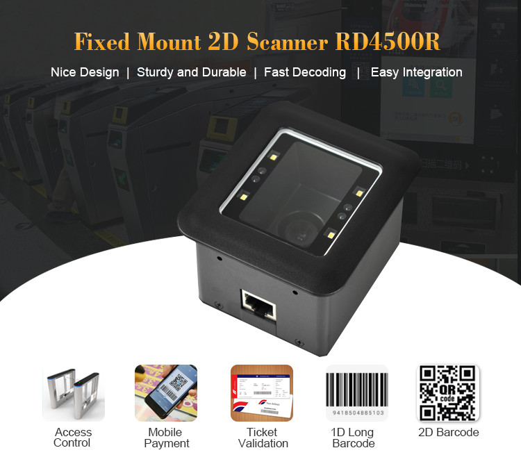 Читатель кода блока развертки мобильный QR штрихкода кода FCC ROHS 1D 2D QR
