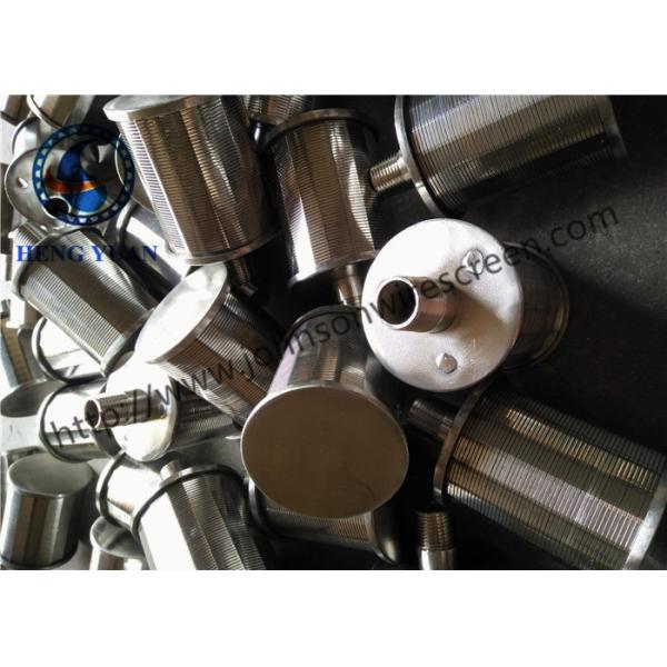 316L Grade Johnson Screen Filter , Stainless Steel Water Nozzle Long Service Life