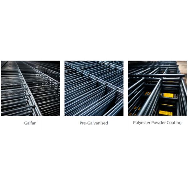 2D Twin Wire Galvanized Security Fence Двойная стальная сварная проволочная сетка