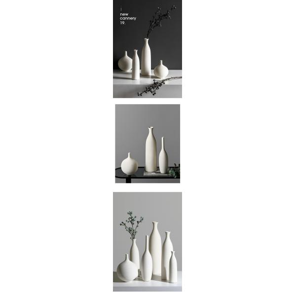 Elegant White Ceramic Vase for Dining Table Decor and Fresh Living Room Arrangements