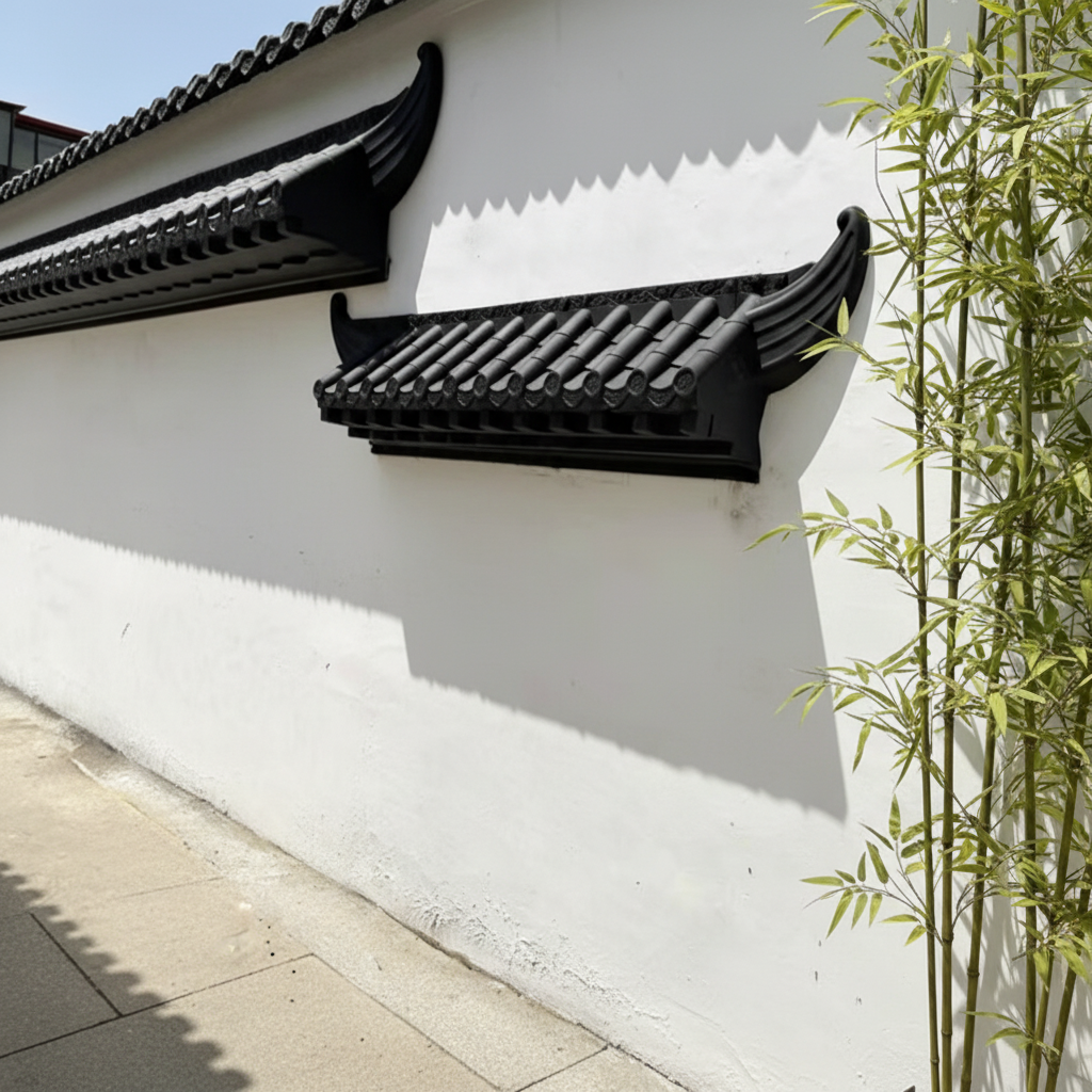 PP Plastic Roof Tiles & Roofing Accessories with Brackets Lightweight Easy Install Roof Shingles with End Caps Corner Joints