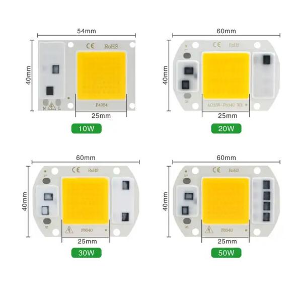 Практический полный спектр COB светодиодный чип 50W 100W для внутреннего растения растения лампа