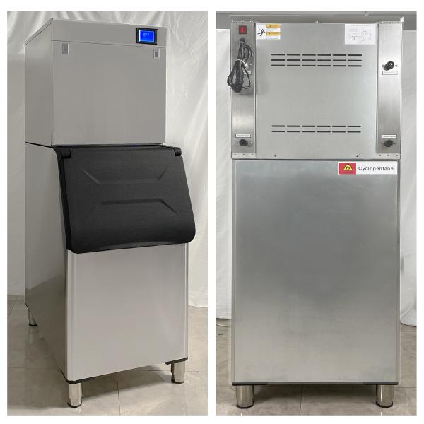 110-220V/50-60Hz Commercial Ice Cube Machine 500kg/24h Stainless Steel Automatic Ice Maker for Business Bar